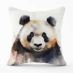 Panda Watercolour Cushions 45cm x 45cm