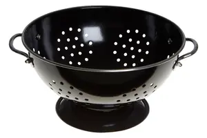 Maison by Premier Black Enamel Colander