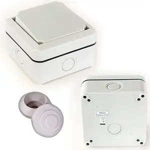 SINGLE LIGHT SWITCH 2 WAY WEATHERPROOF OUTDOOR GARDEN UK OUTLET IP66