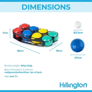 Outdoor Plastic Boules 8pc Set Garden Game