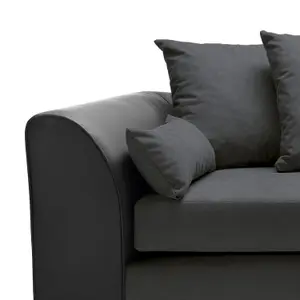 Dylan Corner Sofa Right Facing in Black