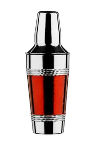 Hammered Red Band Cocktail Shaker