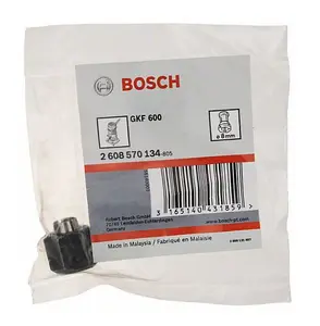 BOSCH 8mm Collet with Nut (To Fit: Bosch GKF 600 Palm Router)