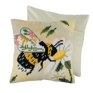 FLORAL BEE - Counted Cross Stitch Kit: Cushion: Floral Bee - Trimits