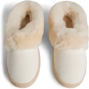 House Of Bruar Ladies Sheepskin Slipper - White