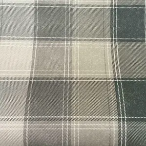 Country Check Mono Grey Monochrome Charcoal Tartan Plaid Wallpaper 906703