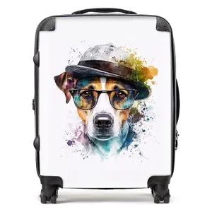 Jack Russell Dog Splashart Suitcase - Large