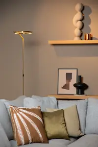 Lucide CELESTE - Floor lamp - 28 cm - LED Dim. - 1x21W 2700K - Matt Gold / Brass