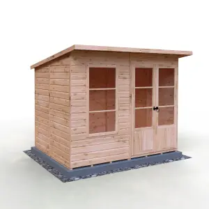 Dahlia 8x6 Pent Summerhouse with double doors and one opening window