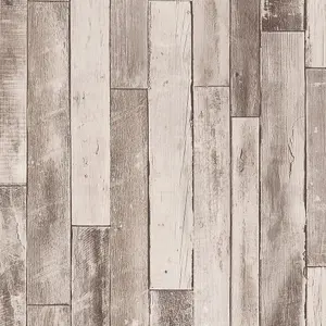 Erismann Weathered Wood Planks Effect Natural Wallpaper Modern Paste The Wall