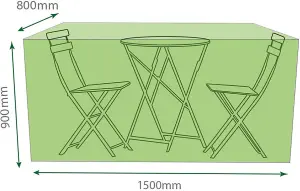 Home Garden Outdoor Water Resistant Green Bistro Patio Table Furniture Set Cover