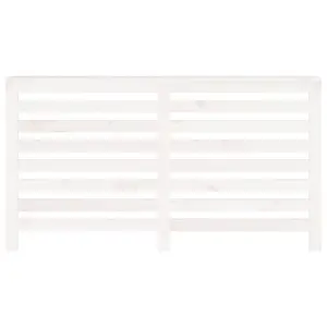 Radiator Cover White 153x19x84 cm Solid Wood Pine