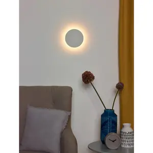 Lucide Eklyps Led Modern Wall Light 15cm - LED - 1x6W 3000K - White