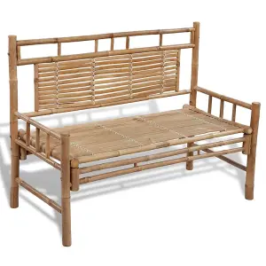 Berkfield Garden Bench 120 cm Bamboo