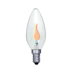 Eveready Flicker Candle SES Clear Lamp