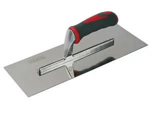 Faithfull Plasterer's Finishing Trowel Stainless Steel Soft Grip Handle 13 x 5in FAISGTP13SS