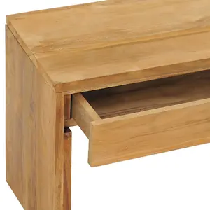 Berkfield TV Cabinet 100x35x45 cm Solid Teak Wood