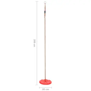 Berkfield Plate Swing 200 cm Red