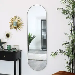 Melody Maison Gold Oval Wall Mirror 140cm x 40cm