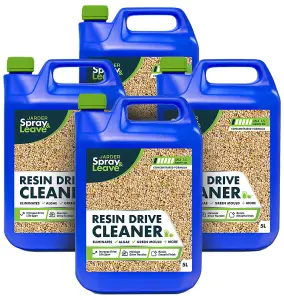 4 x 5L Jarder Resin Driveway Cleaner - Eliminates Moss, Algae and Mould - No Bleach or Acid