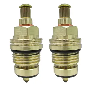 Plumbsure Brass Threaded Tap gland (Dia)8mm, Pack of 2