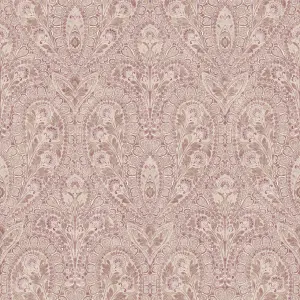 Galerie Abby Rose 4 Plum Cream Ornamental Paisley Smooth Wallpaper