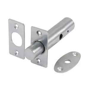 Timco - Door Rack Bolts - Satin Chrome (Size 60mm - 2 Pieces)