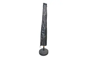 2m Waterproof Garden Parasol Cover - Black