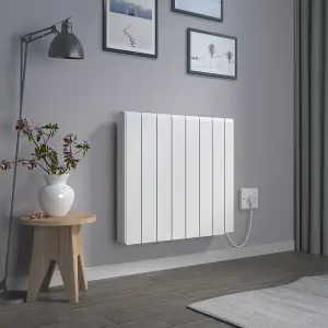 Right Radiators 7FIN 2000W Ceramic Radiator Electric Smart Heater WIFI Control Wall Mounted Portable Timer