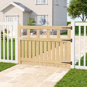 120x90cm Outdoor Garden Wooden Gate Fence Patio Gate