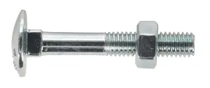 Sealey Coach Bolt & Nut DON 603 - M6 x 40mm Zinc Pack of 100 CBN640