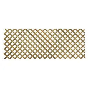 Richard Burbidge Decking 3ft Green Garden dividing screen Timber Trellis panel (W)244cm x (H)90cm