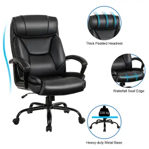 Costway Big &Tall Office Chair Swivel Padded Executive Chair Ergonomic Adjustable Height