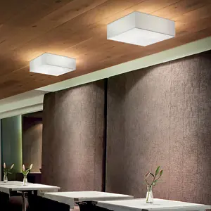 Luminosa Ritz 4 Light Large Flush Ceiling Light White