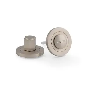 Alexander & Wilks Hex Thumbturn and Release - Satin Nickel