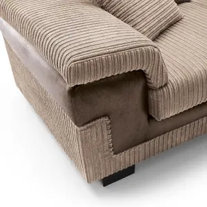 Samson Corner Sofa in Brown Right Facing