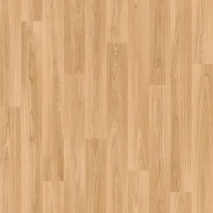 Wood Effect Vinyl Flooring, Beige Brown Contract Commercial Vinyl Flooring with 2.0mm Thickness-12m(39'4") X 2m(6'6")-24m²