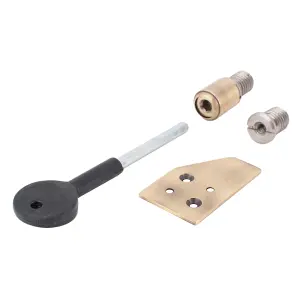 Sash Heritage Sash Stop 19mm with 100mm Key and 2 S/S Inserts - Antique Brass