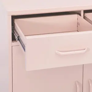 vidaXL Storage Cabinet Pink 80x35x101.5 cm Steel