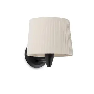 Luminosa Samba Wall Light with Shade White, E27