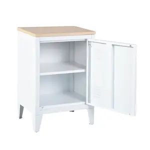 Mira Bedside Table White