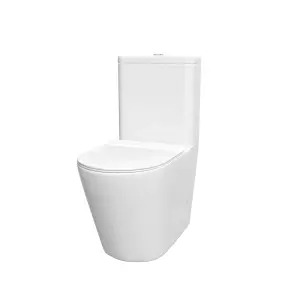 Nes Home Cobley Round Comfort Height Close Coupled Cistern, Pan and Seat