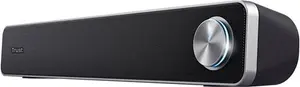 Trust Arys PC Soundbar, Speaker For Computer And Laptop, 12 W, USB Sound System, Metal Grill, Illuminated Volume Control, Speaker Bar For PC, Laptop