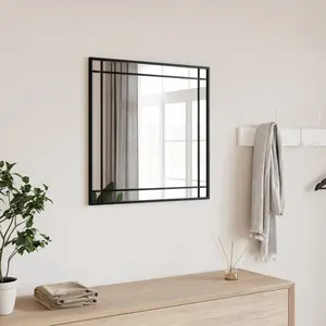 Mirl Rectangle Metal Wall Mirror 50cm H x 50cm W