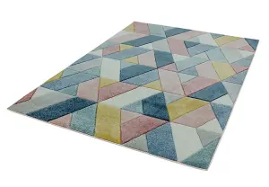 Modern Easy to Clean Geometric Rug For Living Room-120cm X 170cm