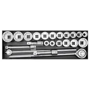 Sealey Socket Set 22pc 3/4" Square Drive 12 Point WallDrive Duo Metric AK259/CRV