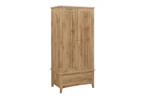 Birlea Hampstead 2 Door 1 Drawer Wardrobe Oak