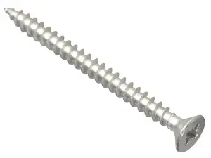 ForgeFix POZI560SS Multi-Purpose Pozi Compatible Screw CSK ST S/Steel 5.0 x 60mm Box 100 FORPOZI560S