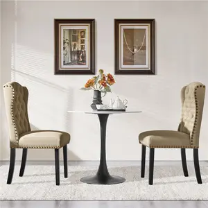 Upholstered Dining Chair (Set of 2) Khaki