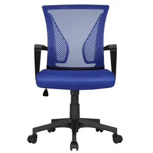 Mid-back Mesh Office Chair Blue